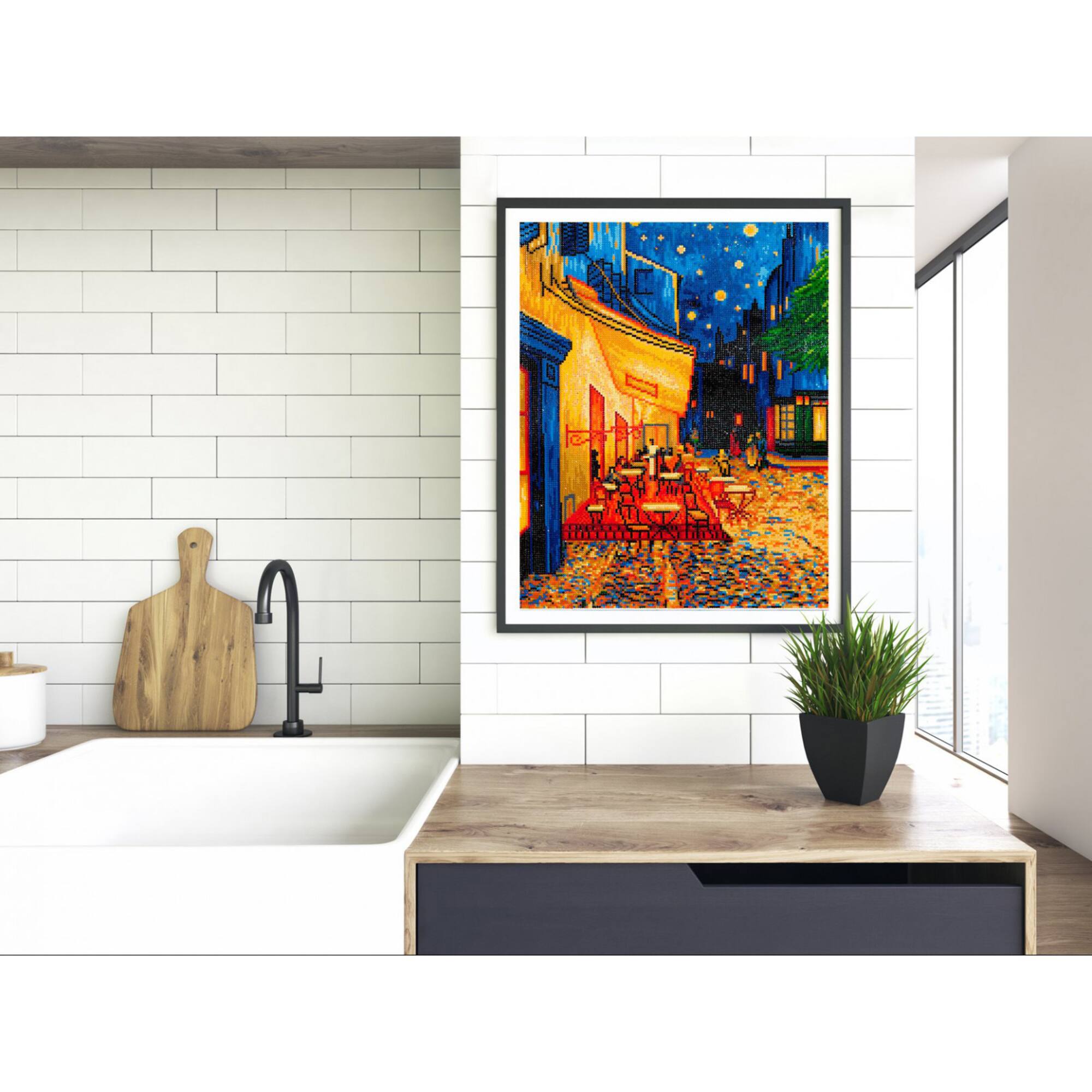 Diamond Dotz® Intermediate Café at Night Van Gogh Diamond Painting Kit